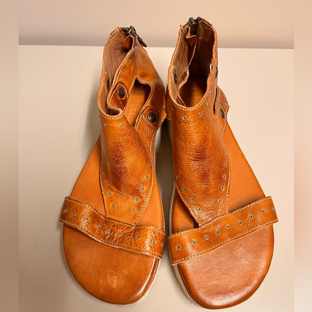 Bed Stu Soni Platform Leather Sandals Sz.9 - Picture 3 of 11